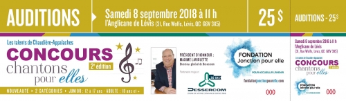 Billet - Journée d'audition - 8 septembre 2018 à 11 h