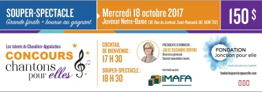 Billet individuel - souper spectacle - 18 octobre 2017