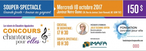 Billet individuel - souper spectacle - 18 octobre 2017