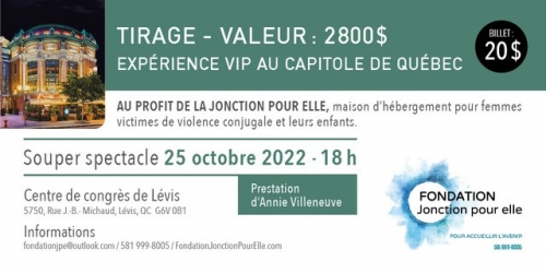 Tirage - Expérience VIP au Capitole de Québec - Valeur 2 800 $